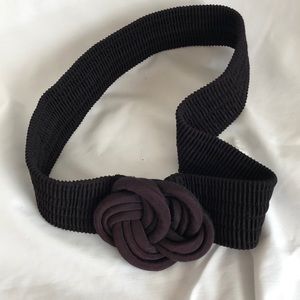 Belt black stretch vintage